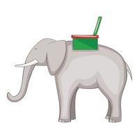 icône d'éléphant, style cartoon vecteur