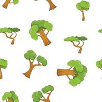 motif d'arbres, style cartoon vecteur