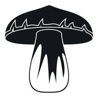 icône de champignon forestier, style simple vecteur