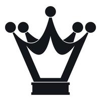 icône de couronne de princesse, style simple vecteur