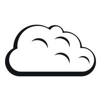icône de nuage d'orage, style simple vecteur