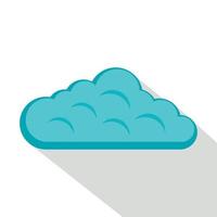 icône de nuage de ciel, style plat vecteur