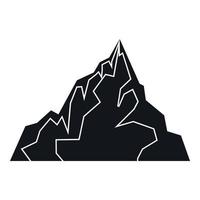 icône d'iceberg, style simple vecteur