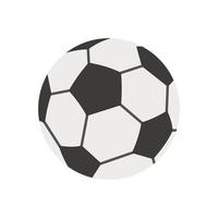 icône de ballon de football, style plat vecteur