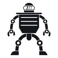 icône de robot humanoïde, style simple vecteur