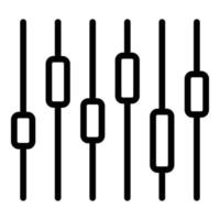 vecteur de contour d'icône de tendance d'entreprise de site. service de carte