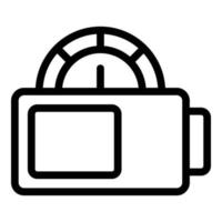 temps de charge vecteur de contour d'icône. énergie de la batterie