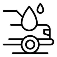 vecteur de contour d'icône de lavage de ville automatique. service automobile