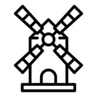 vecteur de contour d'icône de moulin de biélorussie. journée costumée