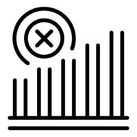 vecteur de contour d'icône de signal perdu. se connecter en ligne