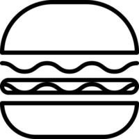 illustration vectorielle de hamburger sur fond.symboles de qualité premium.icônes vectorielles pour le concept et la conception graphique. vecteur