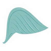 icône de l'aile bleue, style cartoon vecteur