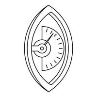 icône de dynamomètre à main, style de contour vecteur