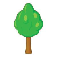 icône d'arbre de parc, style cartoon vecteur