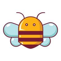 icône d'abeille, style dessin animé vecteur