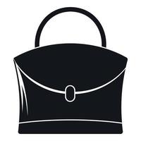 icône de sac de petite femme, style simple vecteur