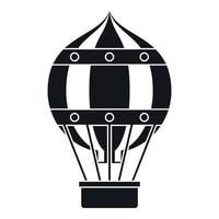 icône de ballon d'hélium à l'ancienne, style simple vecteur