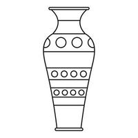 icône de vase, style de contour vecteur