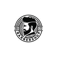 barbershop, logo, conception, vecteur, illustration vecteur