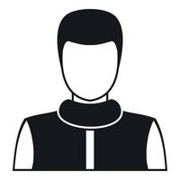 icône de profil avatar homme, style simple vecteur
