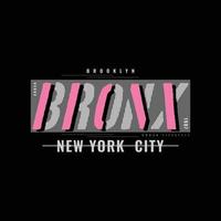 illustration vectorielle et typographie de new york brooklyn, parfaites pour les t-shirts, les sweats à capuche, les imprimés, etc. vecteur