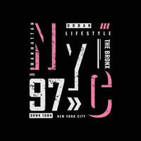 illustration vectorielle et typographie de new york, parfaites pour les t-shirts, sweats à capuche, imprimés, etc. vecteur