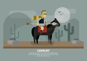 Illustration de cavalerie vecteur