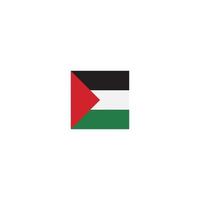 conception de logo ou d'icône de drapeau de palestine vecteur