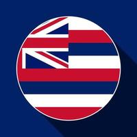 drapeau d'état d'hawaï. illustration vectorielle. vecteur