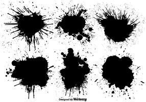 Splatters de peinture vectorielle de style graffiti vecteur