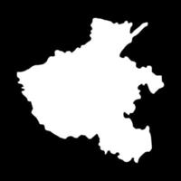 carte de la province du henan, divisions administratives de la chine. illustration vectorielle. vecteur