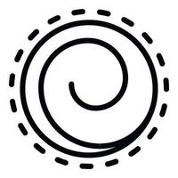 icône d'hypnose vortex, style de contour vecteur