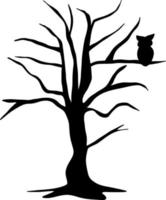 vecteur de silhouette d'arbre pour le site Web, pour l'impression. graphiques vectoriels.