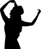 silhouette femme image vectorielle pour les sites Web, l'impression, la conception graphique vecteur