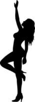 silhouette femme image vectorielle pour les sites Web, l'impression, la conception graphique vecteur