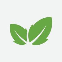 icône de vecteur d'élément nature écologie feuille verte, icône de feuille, vecteur d'élément nature écologie feuille verte