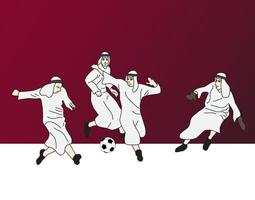 qatar football 2022 illustration vecteur