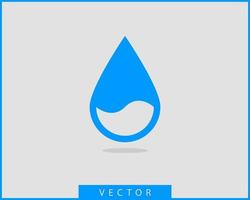 goutte d'eau icône vecteur élément de conception isolé