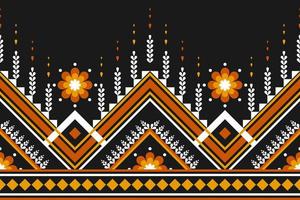 motif sans couture de fleur ethnique géométrique traditionnel. tissu de style américain et mexicain. vecteur
