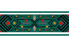 le concept de motif de tissus ethniques de tribu est utilisé pour les vêtements, l'arrière-plan, la haute technologie, le tapis, le papier peint, les vêtements, l'emballage, le batik, le tissu, l'illustration vectorielle. mode de broderie. vecteur