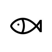 icône de poisson et logo de poisson vecteur