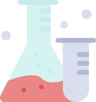 ballon tube laboratoire science plat couleur icône vecteur icône modèle de bannière