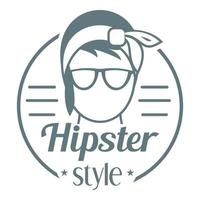 logo de style hipster, style simple vecteur