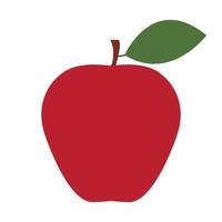 conception d'illustration vectorielle pomme rouge vecteur