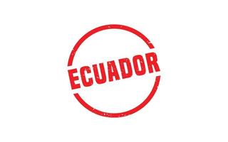 Timbre de l'Équateur en caoutchouc avec style grunge sur fond blanc vecteur