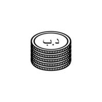 symbole d'icône de monnaie bahreïnite, dinar bahreïni, signe bhd. illustration vectorielle vecteur