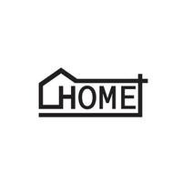symbole de conception de logo immobilier de réparation à domicile vecteur
