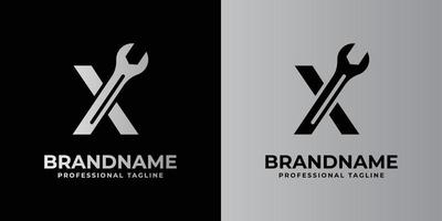 logo lettre x clé, adapté à toute entreprise liée à la clé avec x initiales. vecteur