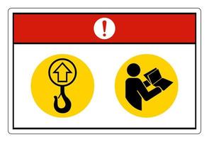 signe de symbole de point de levage de danger isoler sur fond blanc, illustration vectorielle vecteur