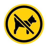 pas de symbole de chiens vecteur